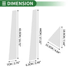 Set of 6 Door Pillar Window Trim for Suzuki Forenza (2004–2008) Chrome