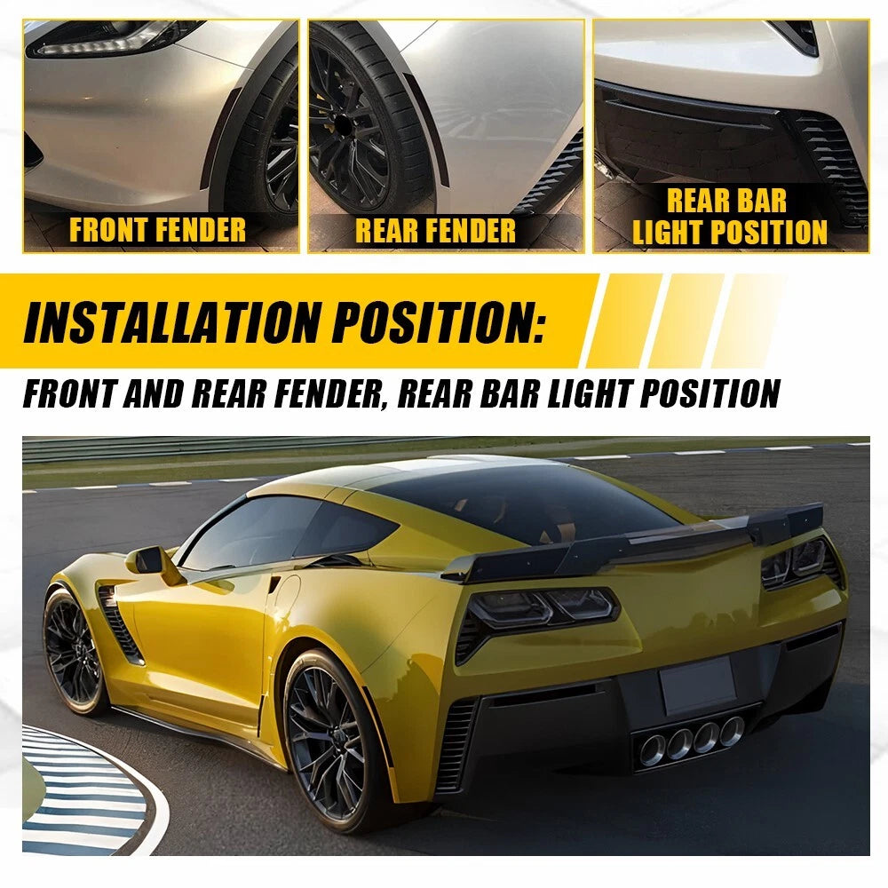 Set of 4 Smoke Side Markers for Corvette C7 (2014–2019)