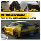 Set of 4 Smoke Side Markers for Corvette C7 (2014–2019)