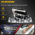2X LED DRL Headlights for Ford Expedition (2022–2024) Chrome Housing