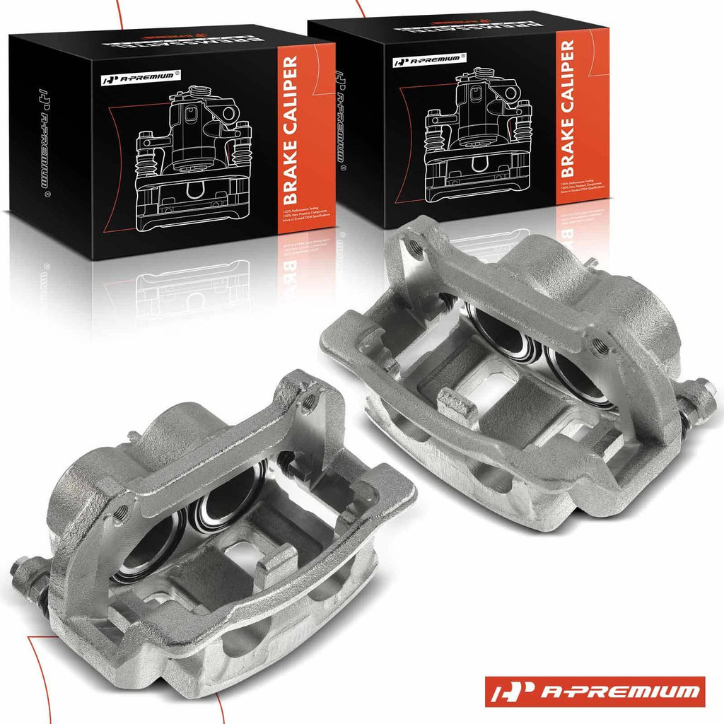 Pair Front Brake Calipers for Kia Borrego (2009–2011)