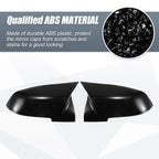 1 Pair Rearview Mirror Cover Cap Gloss Black for BMW X1 328i 125i 330i 320i 220i (2011–2019)