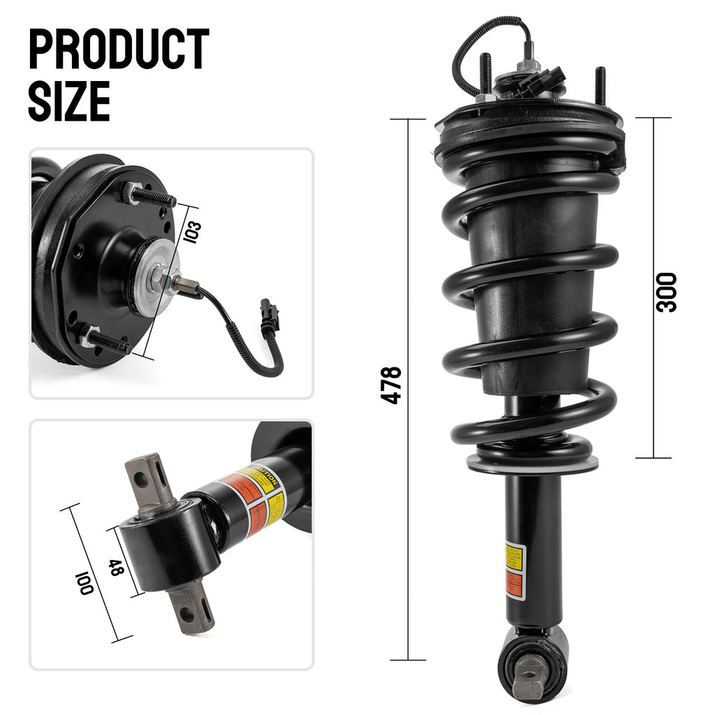 Front & Rear Shock Strut Assemblies for GMC Sierra 1500 Denali (2015–2018)