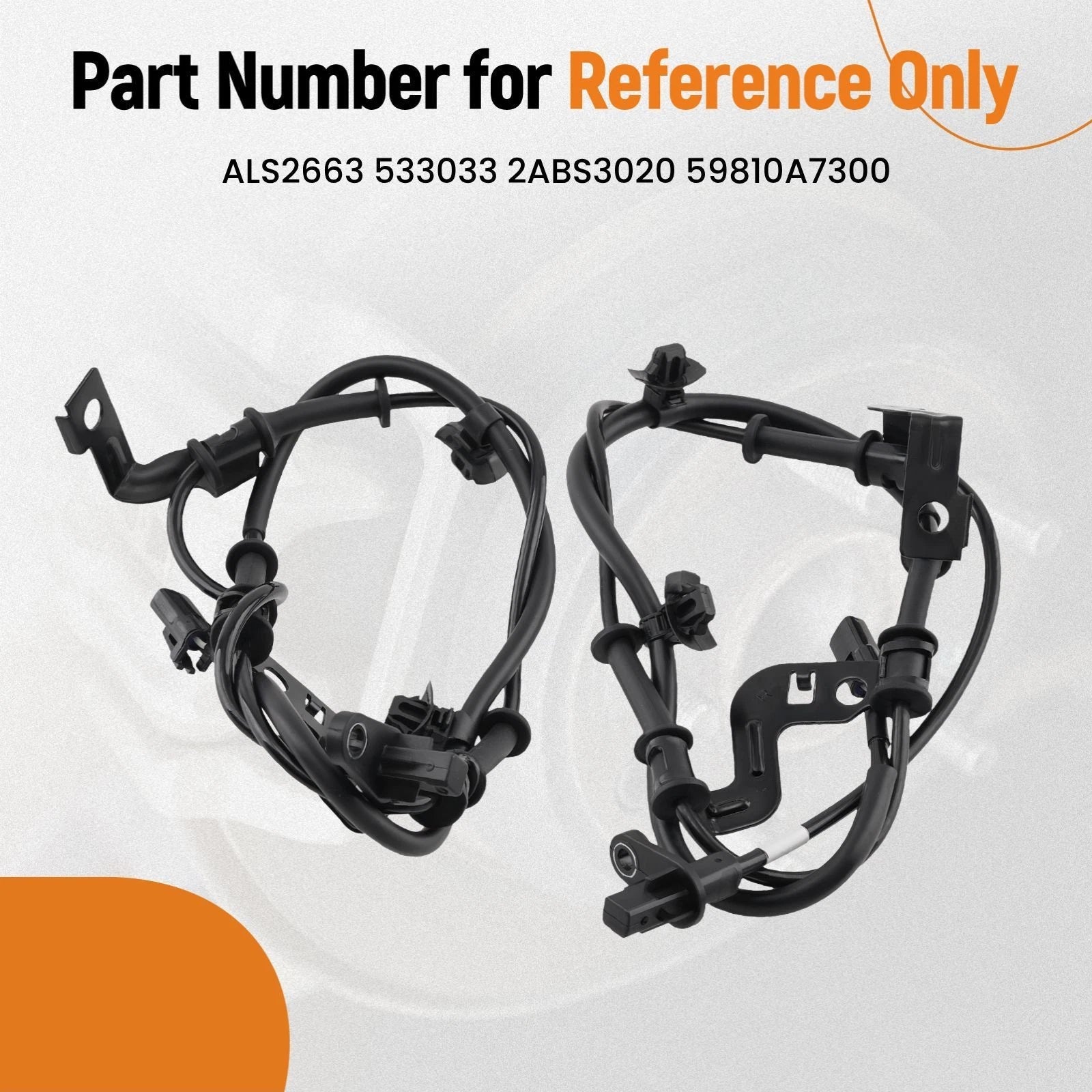 2Pcs Front ABS Wheel Speed Sensor for Kia Forte (2014-2018)