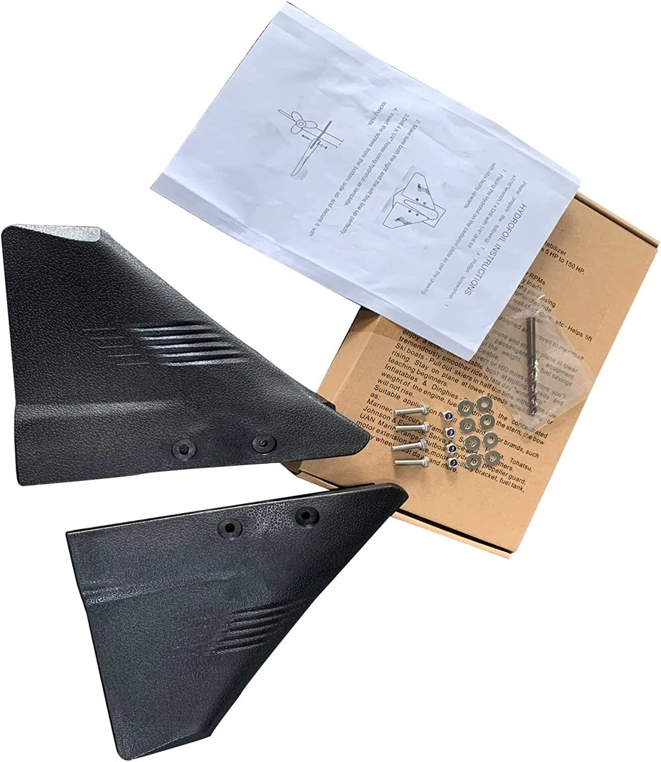 Hydrofoil Stabilizer for Marine Outboard Motor & Stern Drives (RHD)