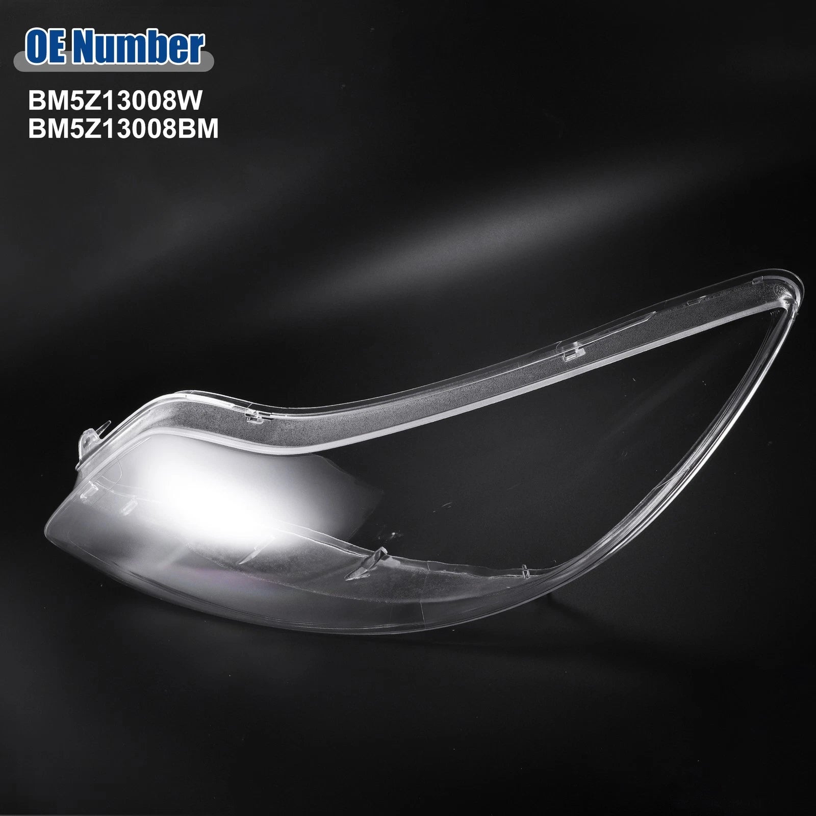 Pair Headlight Clear Lens Shell Cover for Ford Focus (2012–2014) No.BM5Z13008BM
