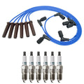 NGK Wire Set & Denso 6 Iridium TT Spark Plugs for Equinox Torrent (2005–2009)