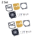 Set of 2 Carburetor Repair Kits for Jonsered 2041 2045 2050 ZAMA RB-45