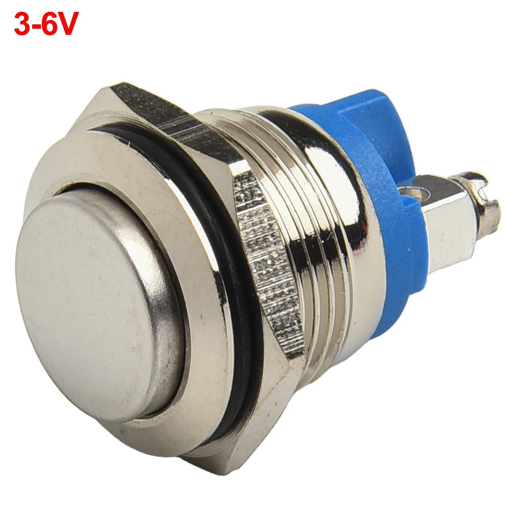 Stainless Steel Waterproof Push Button Switch 16mm for Universal Use