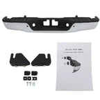 Chrome Rear Step Bumper Assembly for Toyota Tundra (2007â2013) with Sensor Holes