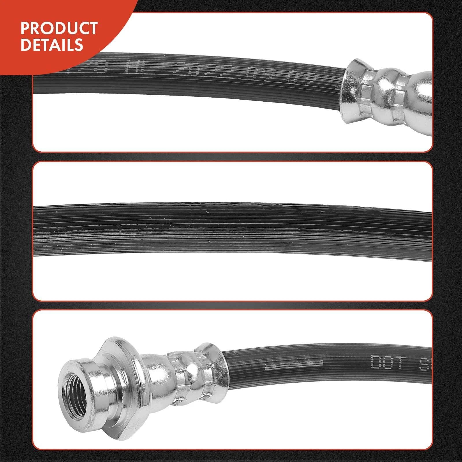 2X Front Brake Hydraulic Hose for Chevy Metro (1998–2001) Suzuki Swift (1990–2001)