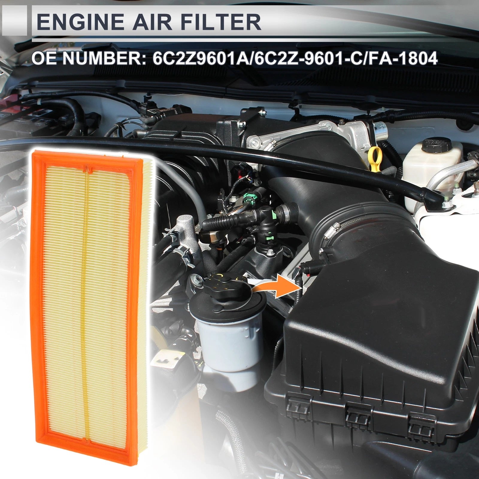 Car Engine Air Filter for Mercedes-Benz E350 (2006–2009) No.1120940604/1120940004