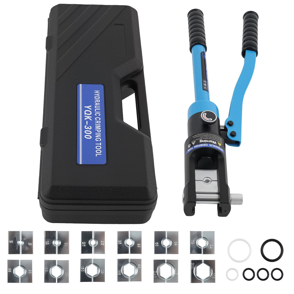 16MT Wire Crimping Tool for Battery Cables (Chrome Plated Dies)