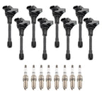 Set of 8 Ignition Coils & Spark Plugs UF-677 for Nissan Armada (2004–2023)