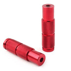 Red Universal Motorcycle Bike Foot Pegs Rear Set Pedals for Racing