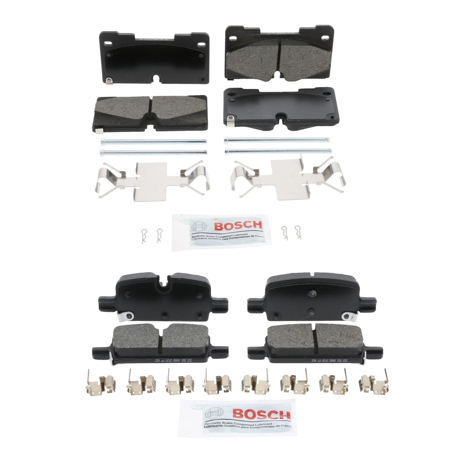 Bosch Blue Ceramic Disc Brake Pad Kit for Silverado 1500, Sierra 1500