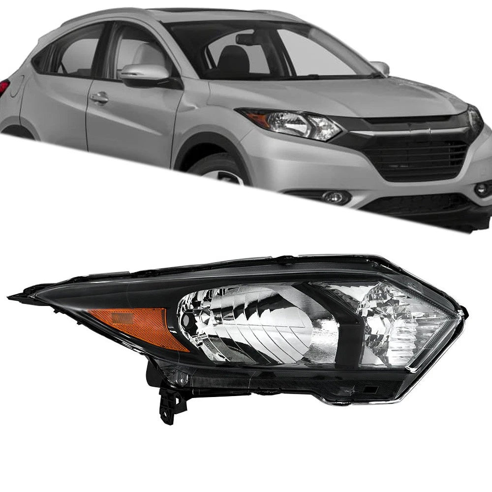 Right Side Halogen Headlight for Honda HR-V (2016–2018) Clear Lens