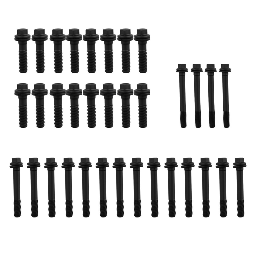 34pcs Cylinder Head Bolts for Chevy SBC 350/283/302/305/307/327/383/400