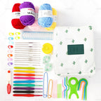 58PCS Crochet Kit with Rubber Grips for Beginners