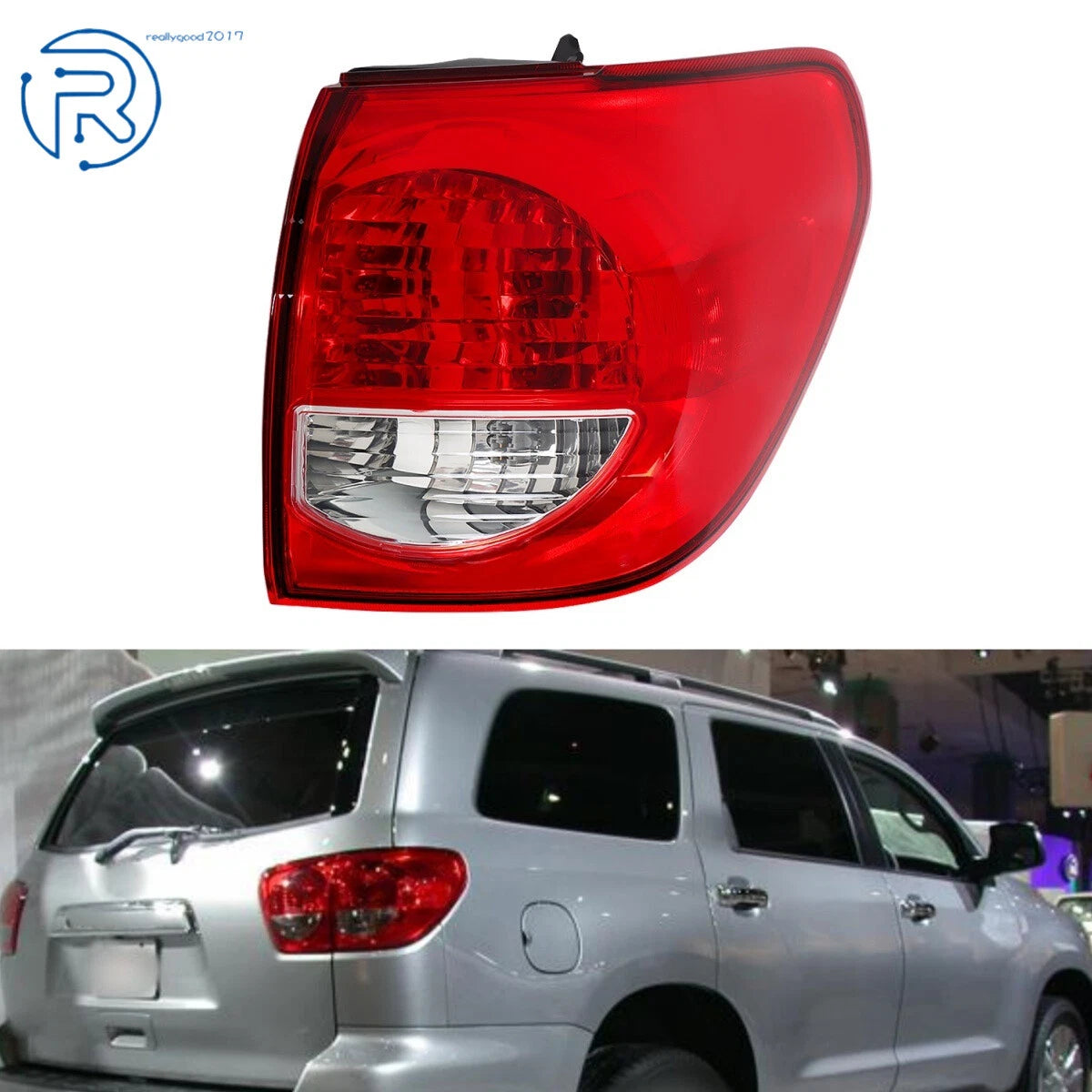 Right Side Outer Tail Light for Toyota Sequoia (2008–2017)