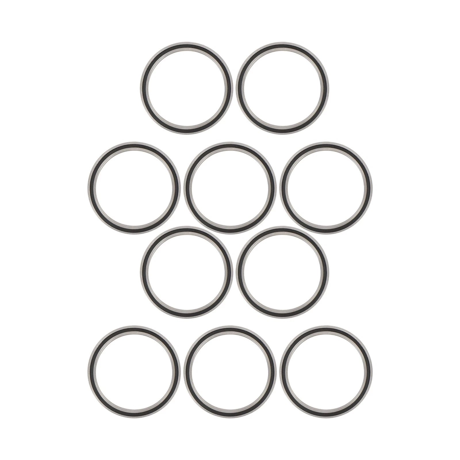 Set of 10 Rubber Seals for Deep Groove Ball Bearings (50×62×6mm)
