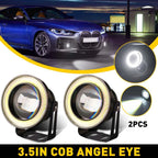 2X 3.5" Projector LED Fog Lights for Make Model 