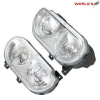 Pair of Halogen Headlights for Dodge Challenger (2008–2014) Chrome Housing