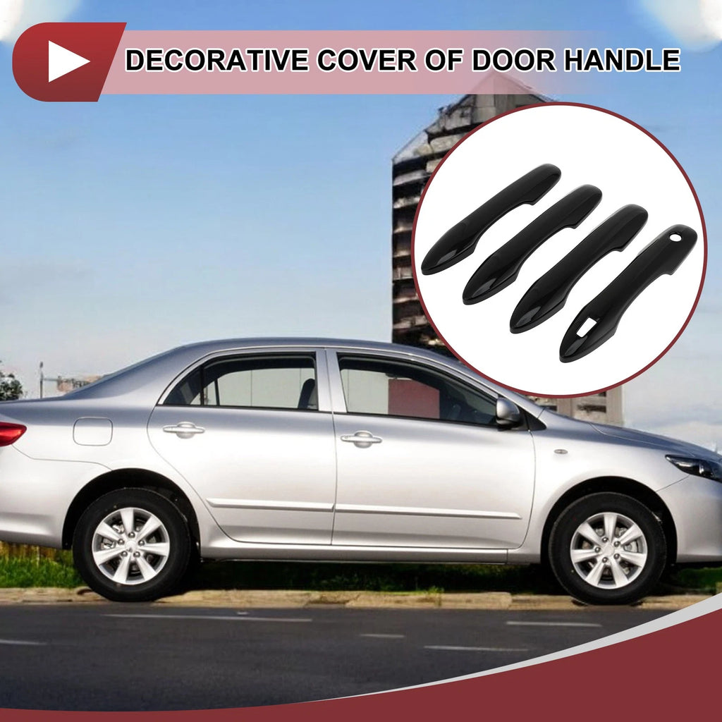 Set of 4 Door Handle Covers for Toyota Camry (2018–2024) Gloss Black ABS