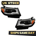 HID/Xenon Headlight Set with LED DRL for Jeep Compass (2017–2021)