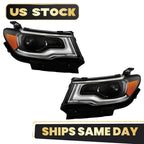HID/Xenon Headlight Set with LED DRL for Jeep Compass (2017–2021)