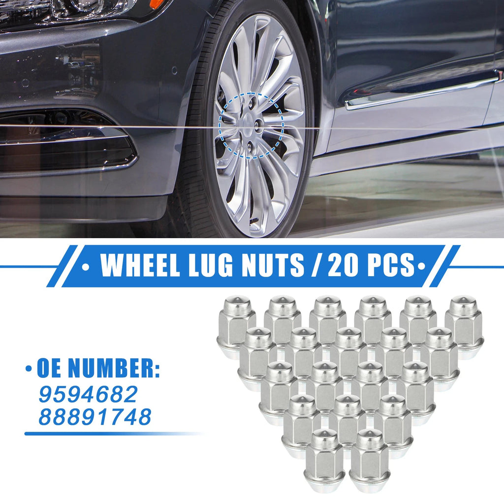 20pcs M12x1.5 Wheel Lug Nuts for Chevrolet Malibu Impala (No.88891748)