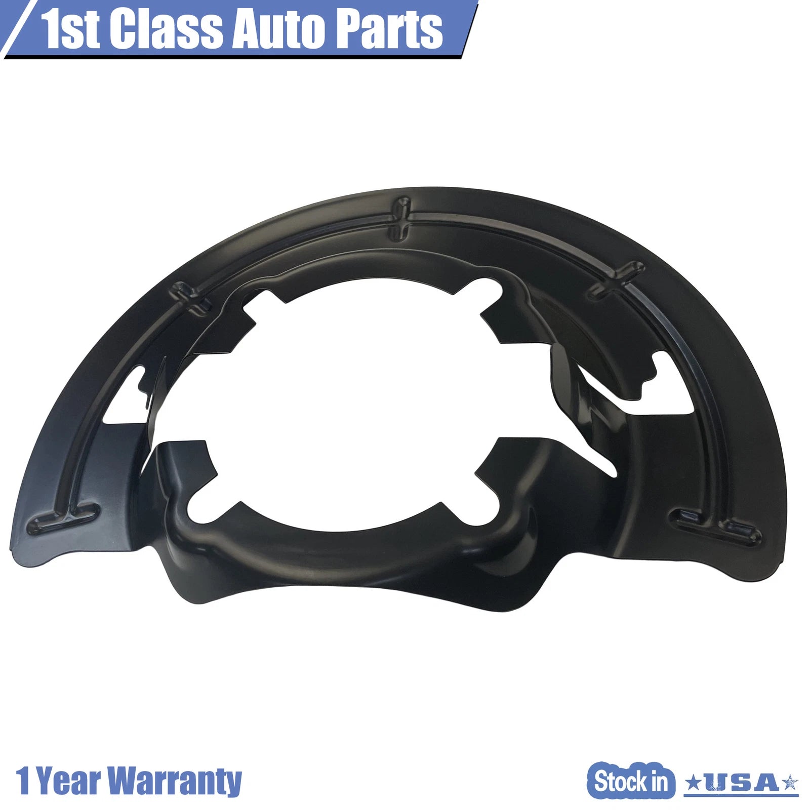 Pair of Front Brake Dust Shield Backing Plates for Ford Super Duty (1999-2004)