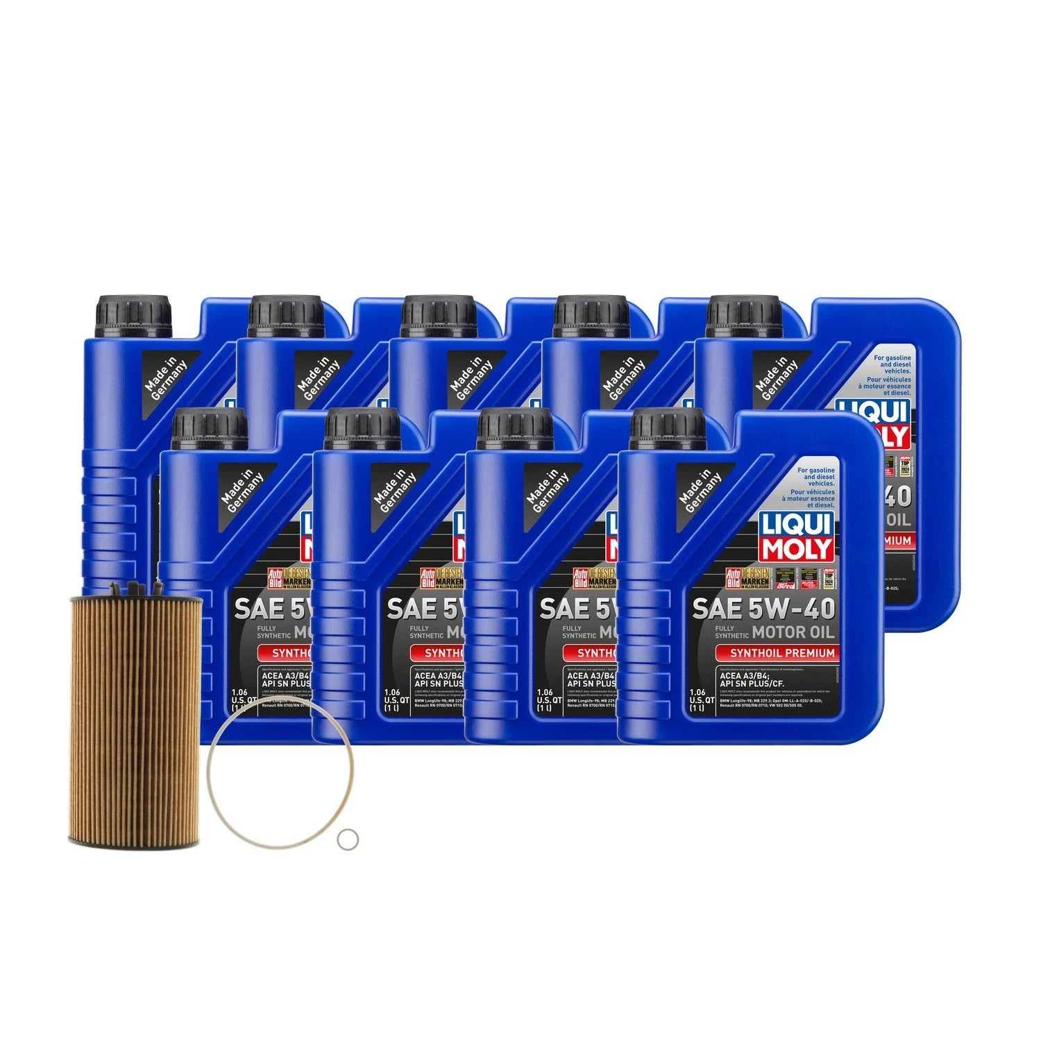 Liqui Moly Synthoil Premium SAE 5W-40 Oil Change Kit for Audi BNK (2003–2009)