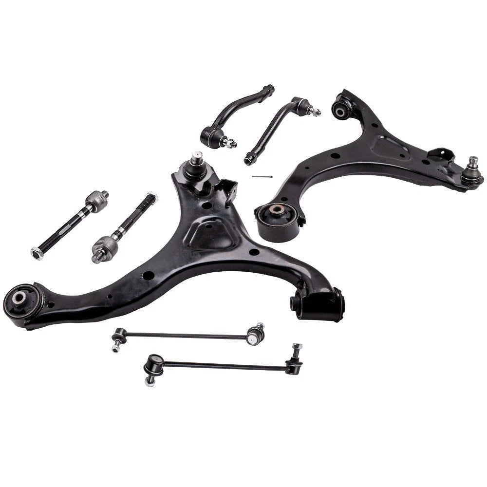 Set of 8 Front Lower Control Arms & Sway Bar Links for Kia Sorento (2011–2013)