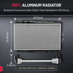 2922 Aluminum Radiator for Honda Civic 1.8L 2.0L, Acura CSX 2.0L (2006–2011)