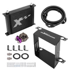30 Row Oil Cooler Kit 10AN for Universal Applications (Aluminum, Thermostatic)