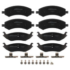 Set of 4 Ceramic Brake Pads for Dodge Ram 1500 (2006–2010) P-1084 P-967