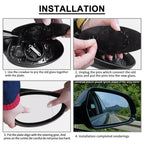 Blue Wide Angle Heated Door Mirror Glass for Benz C E Class (2001-2009)