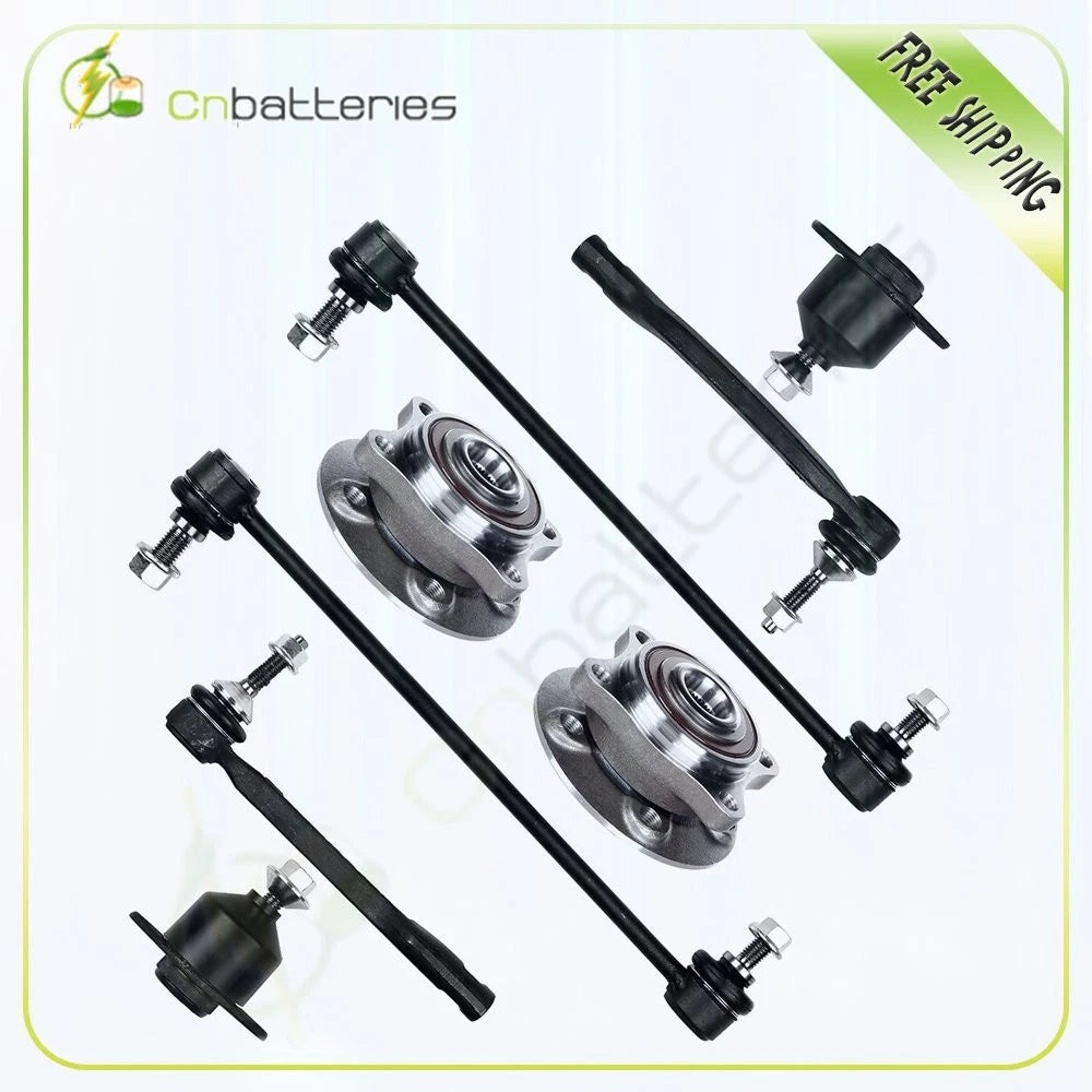 8Pc Front Wheel Hub & Bearing Suspension Kit for Volvo V70 S80 S60