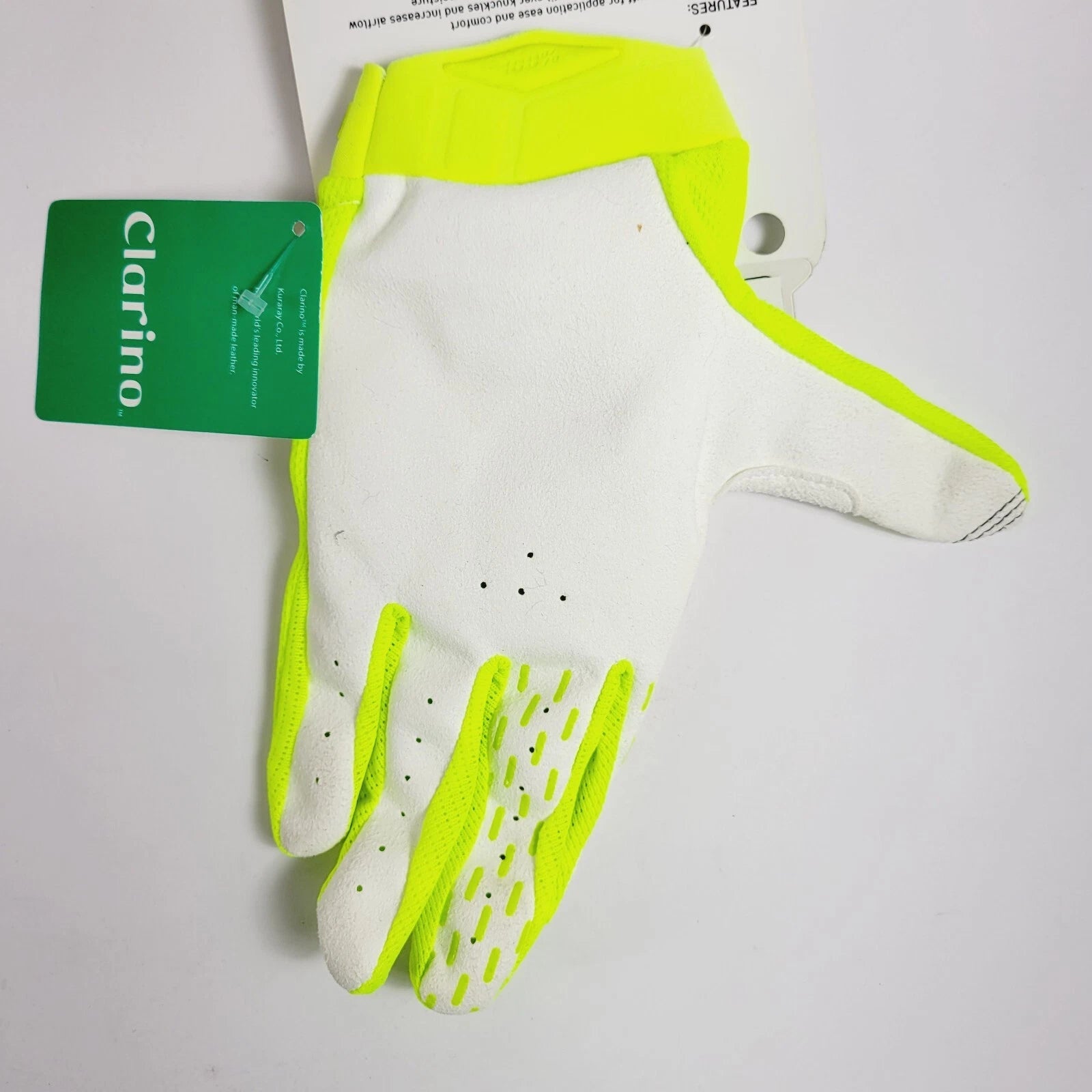 iTrack Bike Gloves for MTB DH MX (Size S, Fluo Yellow)