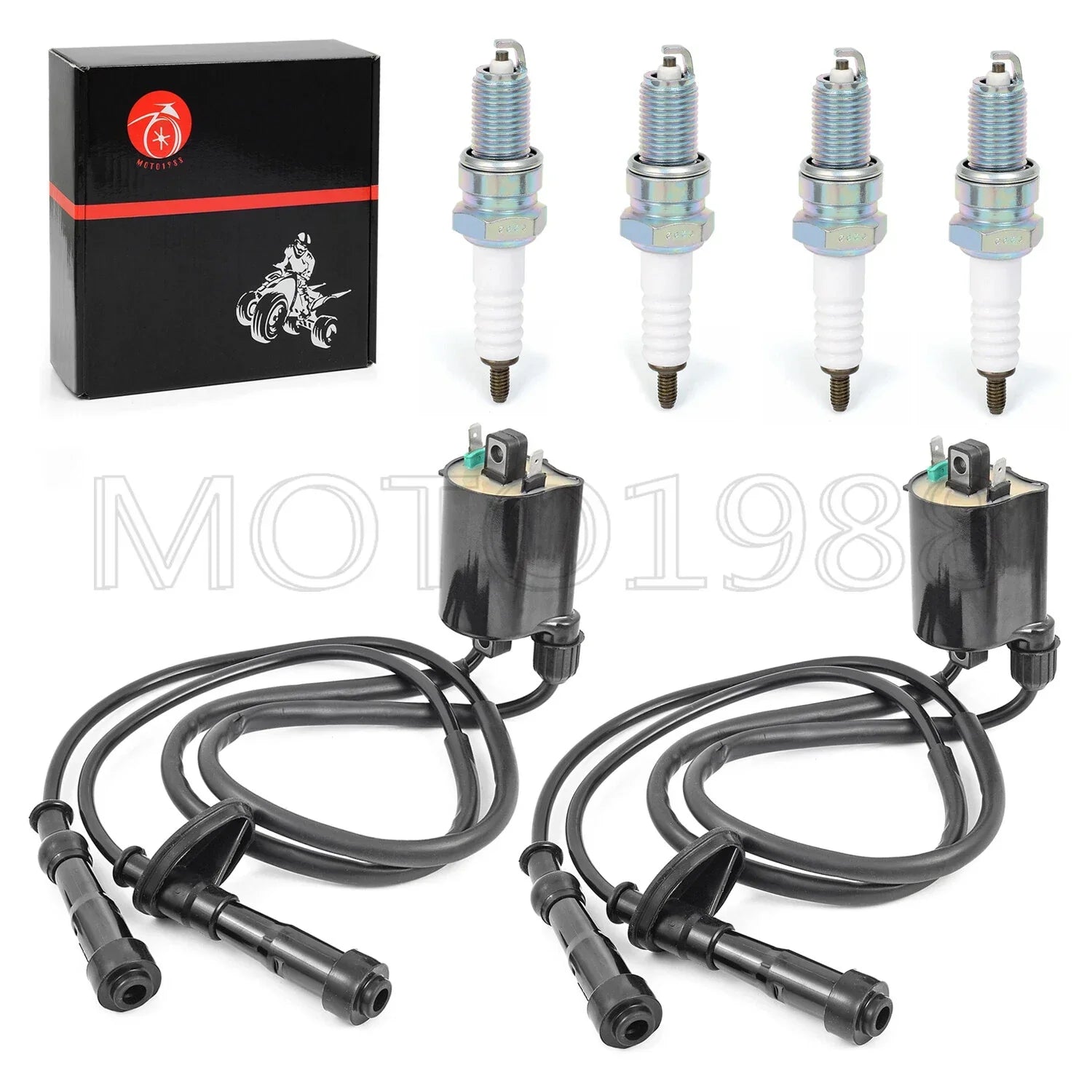 Ignition Coil Spark Plug With Cap for HONDA Shadow Aero 750 VT750C (2004–2010)