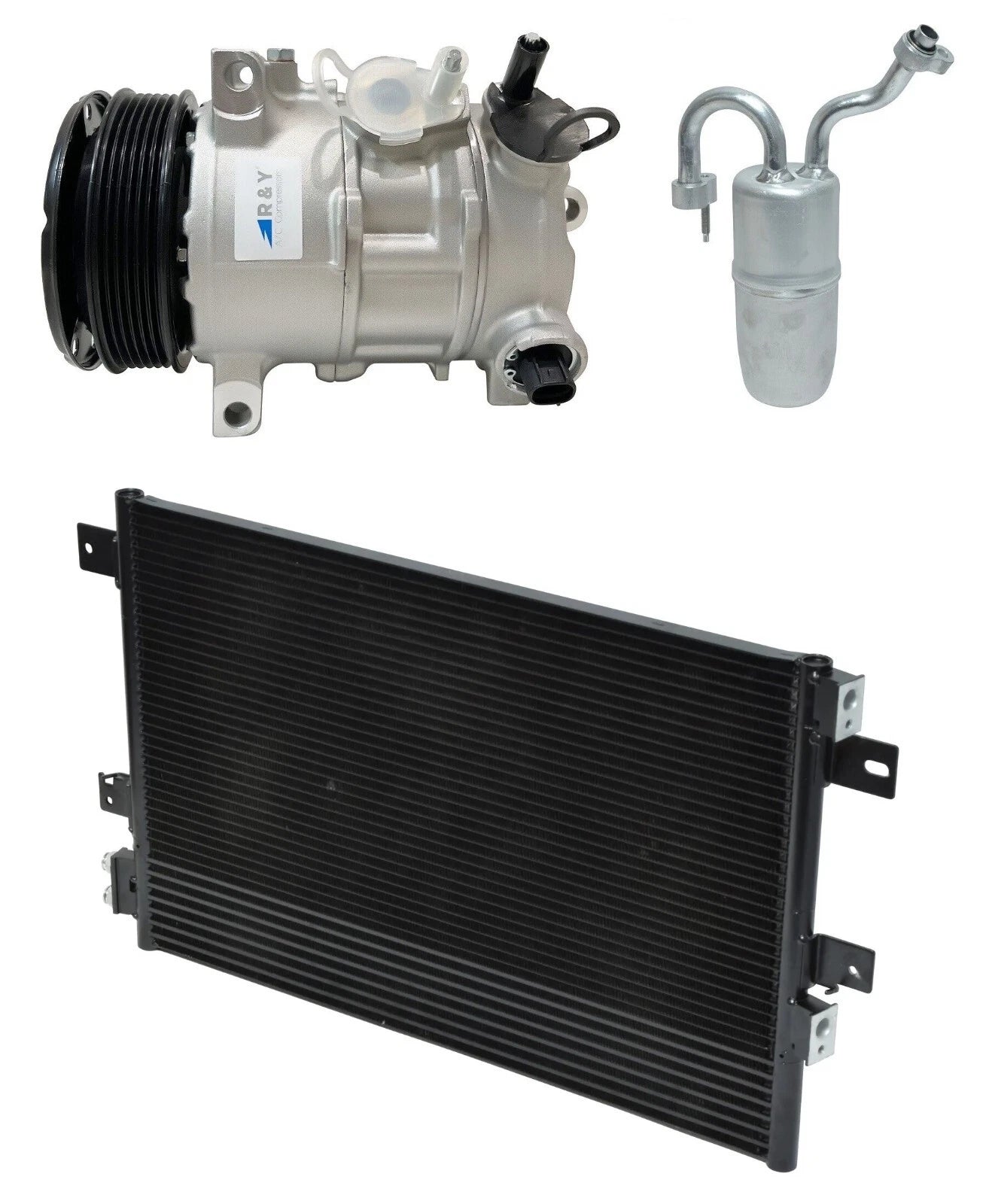 AC Compressor Kit With Condenser for Dodge Avenger 2.4L (2012–2014)