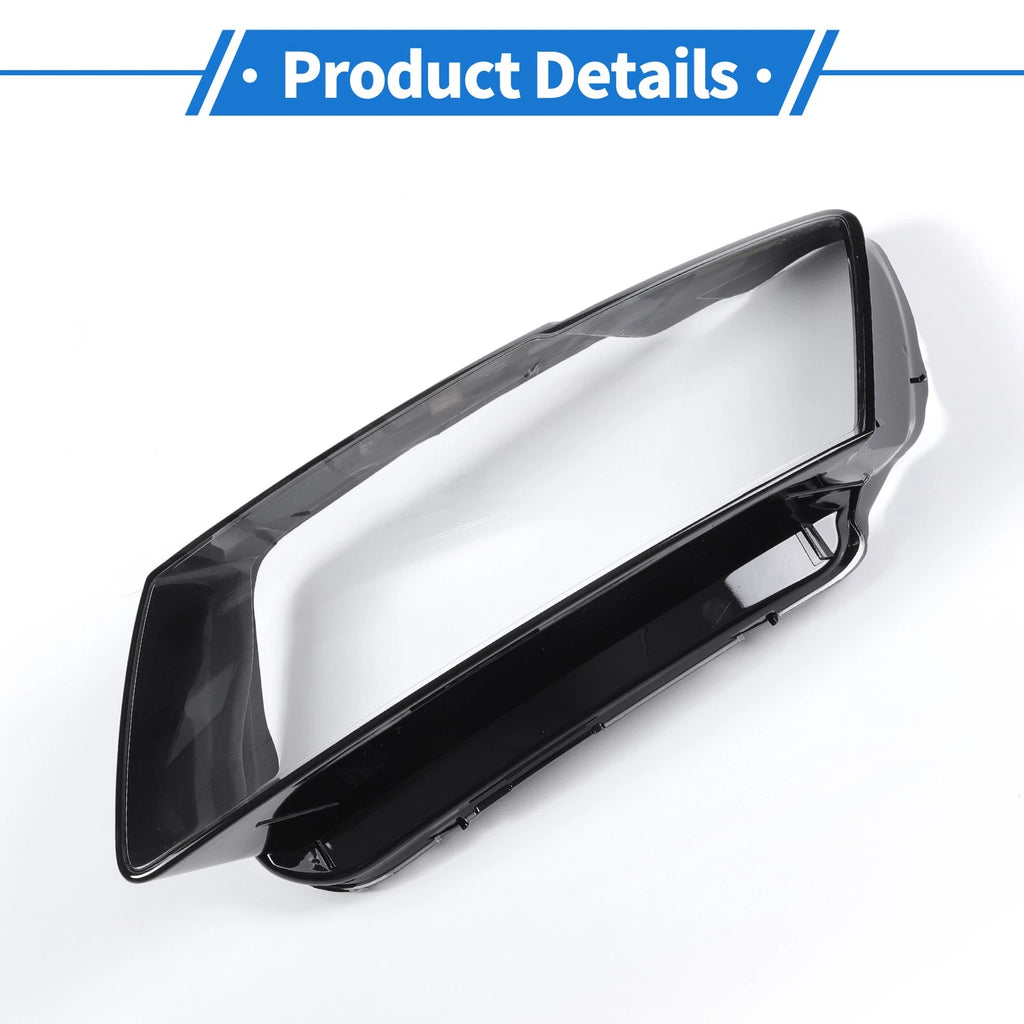 1 Pc Headlight Lens Cover for Audi Q5 (2013–2017) Black