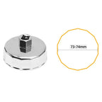 74mm Oil Filter Removal Tool with 14 Flute Design for Multi Vehicle Compatibility
