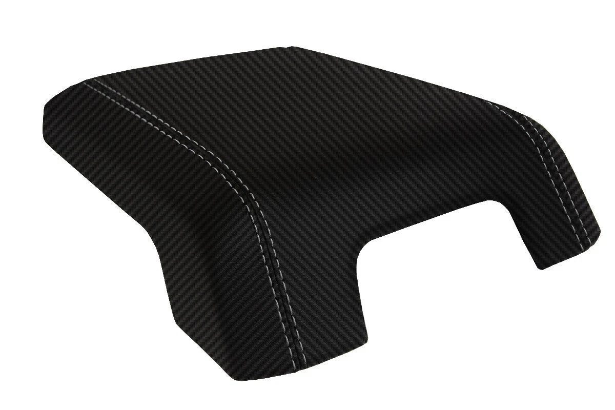 Console Lid Armrest Cover for Ford Super Duty (2011–2016) Carbon Fiber