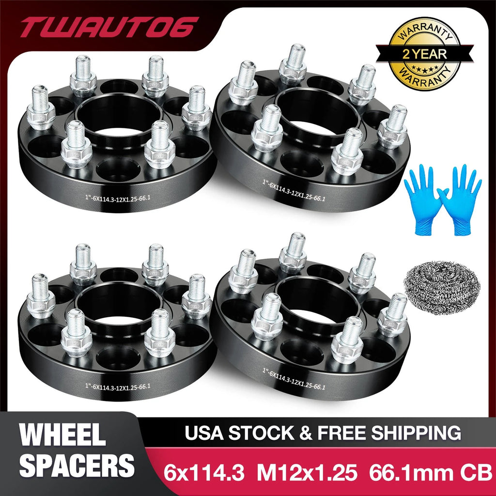 4PCS 1" 6x4.5 Hubcentric Wheel Spacers for Nissan Pathfinder Xterra (2005–2025)