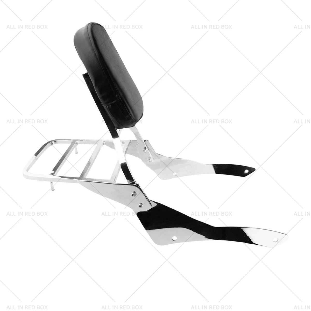 Chrome Backrest Sissy Bar Luggage Rack for Yamaha Vstar 400 650 (1998–2018)