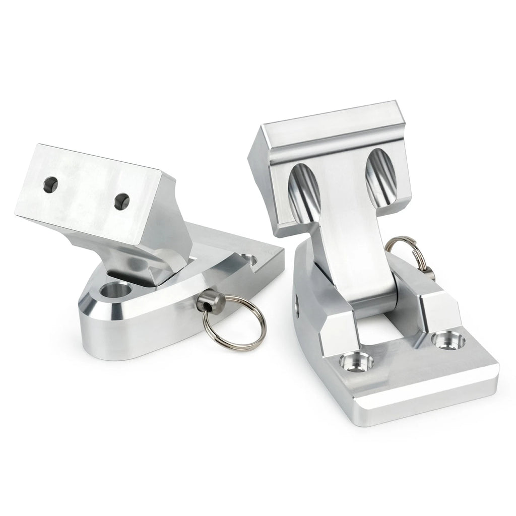 Pair Seat Hinge for Kawasaki SC Super Chicken (11047-3733-8C) Silver