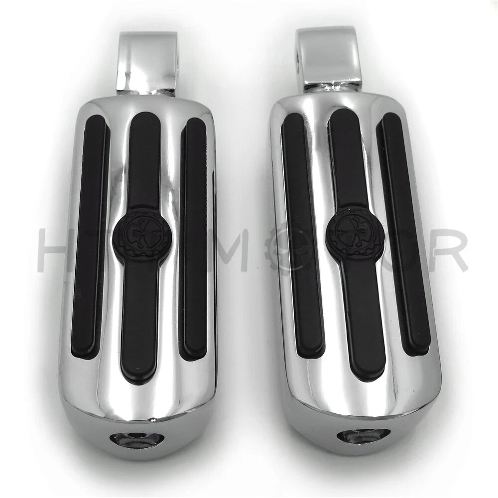 Groove Gear Skull Custom Footpegs for Suzuki Volusia 800 (2001–2004) & Honda VTX1800