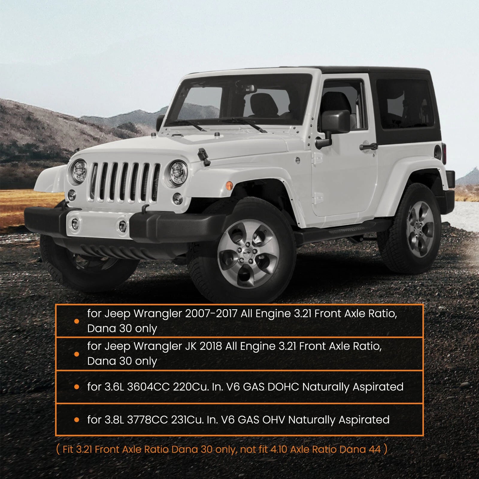 Front Differential Housing for Jeep Wrangler (2007-2017)